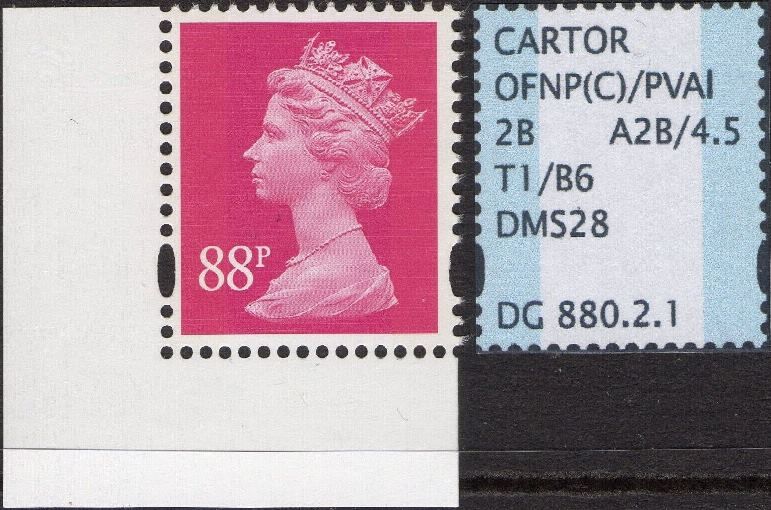 2010 GB - SGY1740 (UG135x) 88p Magenta (C) 2B from MS3073 MNH